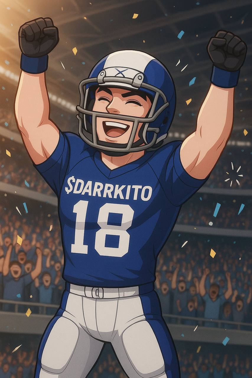 Darrkito jugador de fútbol americano celebrando